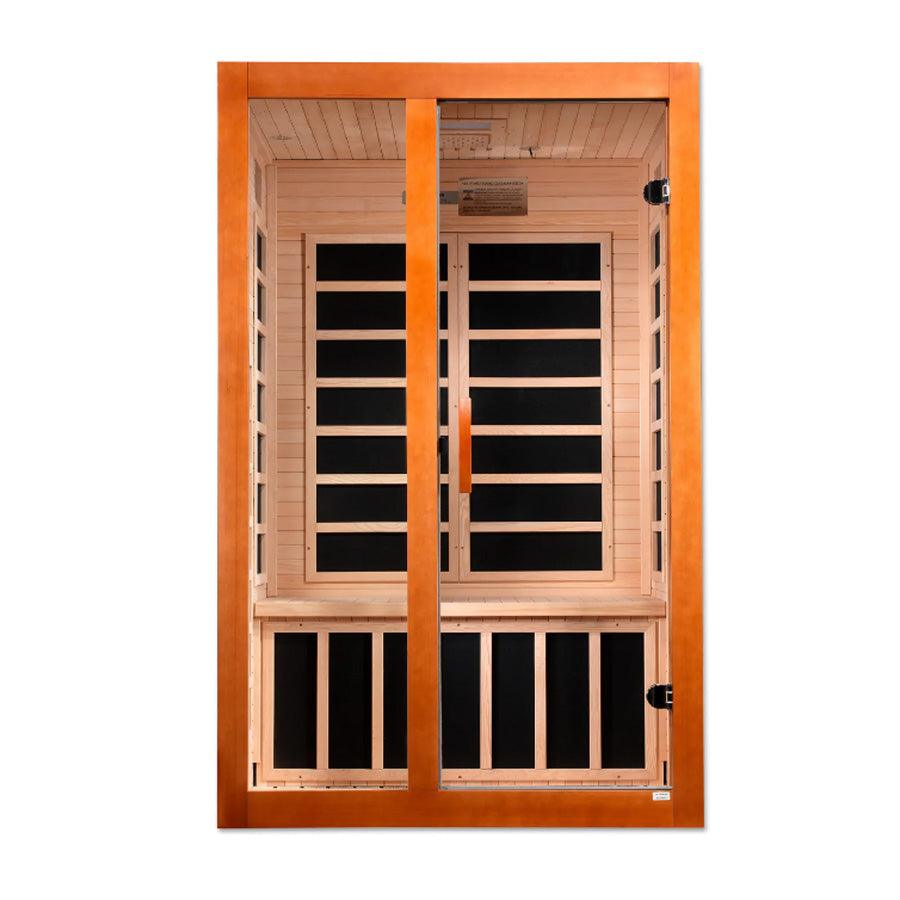 Dynamic Santiago Elite 2-Person Ultra Low EMF FAR Infrared Sauna - Canadian Hemlock