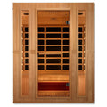 Maxxus "Trinity" Dual Tech 3-Person Corner Low EMF FAR Infrared Sauna - Canadian Hemlock