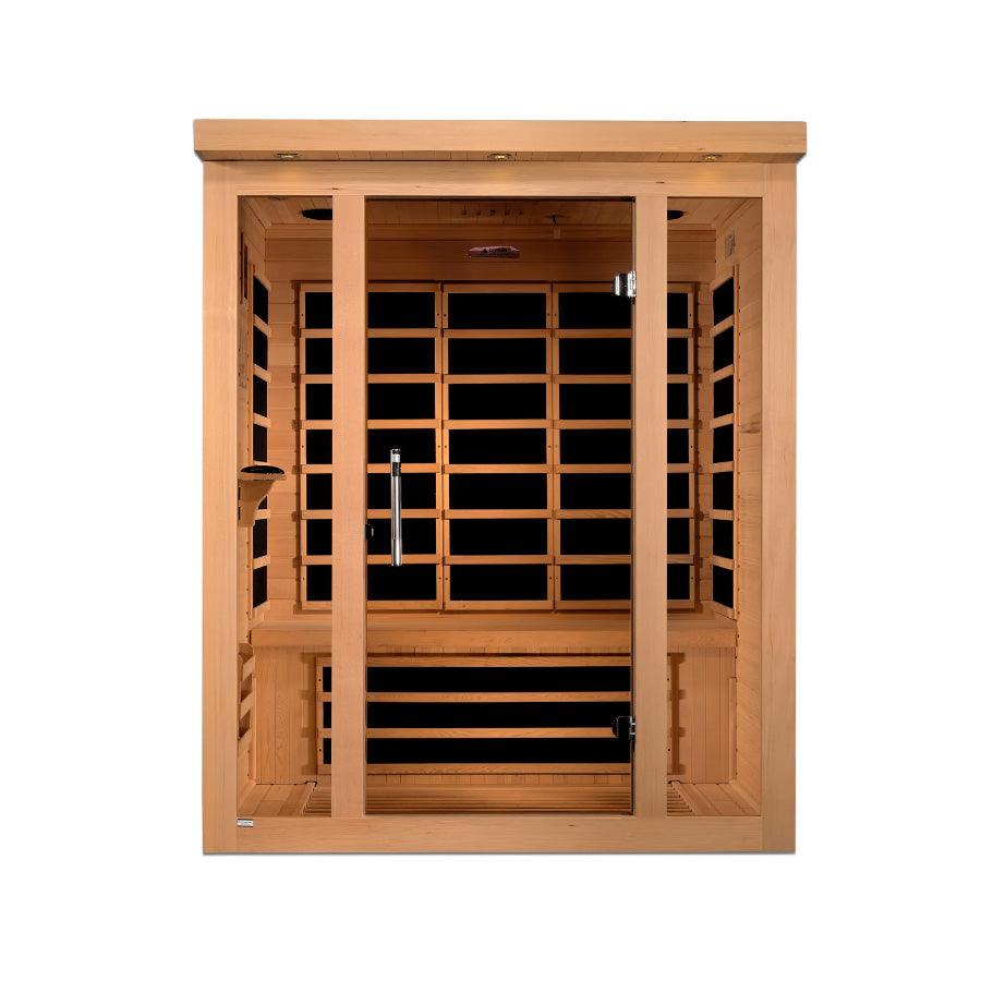 Dynamic Vila 3-Person Ultra Low EMF FAR Infrared Sauna - Canadian Hemlock