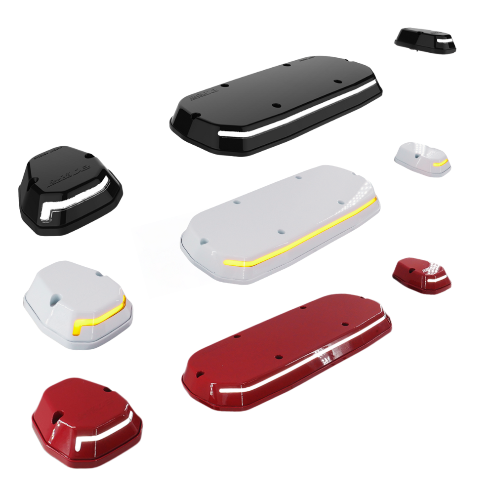 S-Series Cab Lights | 1999-2007 Chevy Silverado & GMC Sierra 1500 Retrofit (Universal Black / Running Light Only (Amber))