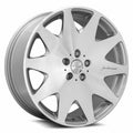 MRR HR3 20" 5x108 Silver Machined Face (20x8.5 et35 / 5x108 / cb73.1)