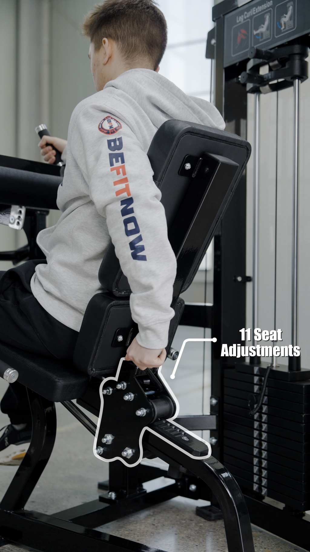 Dual Function Leg Extension Leg Curl Machine