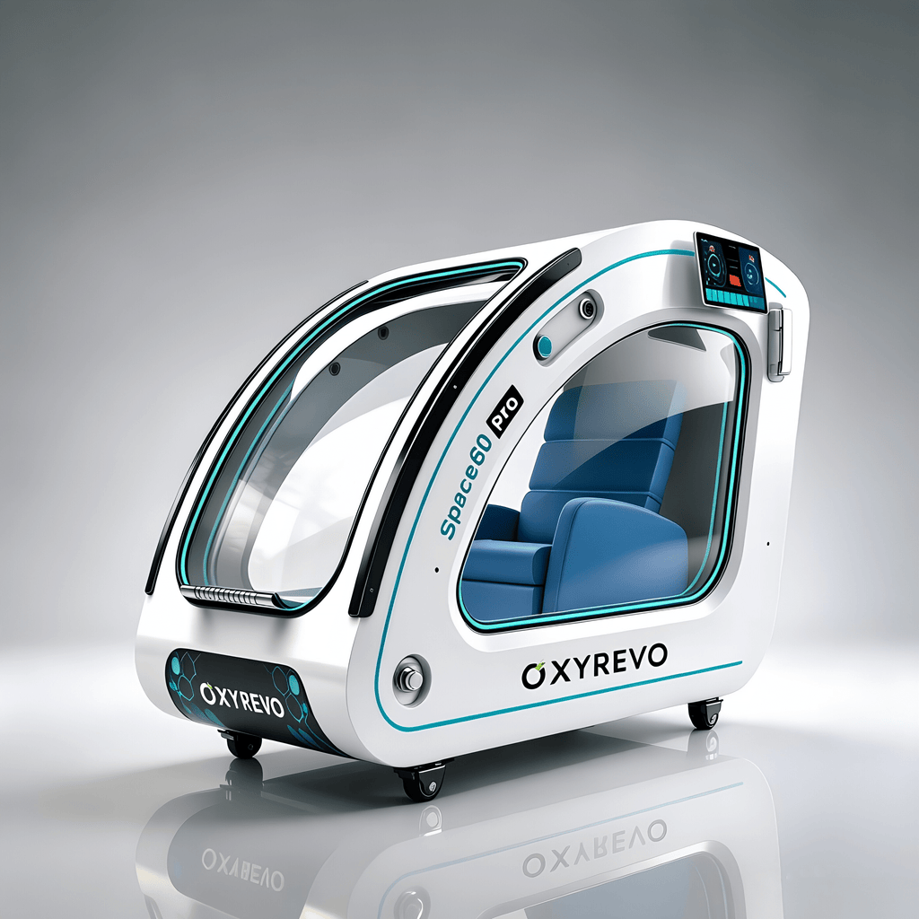 OxyRevo Space60 Pro Standard 2.0 ATA Hard Shell Sitting Hyperbaric Oxygen Chamber