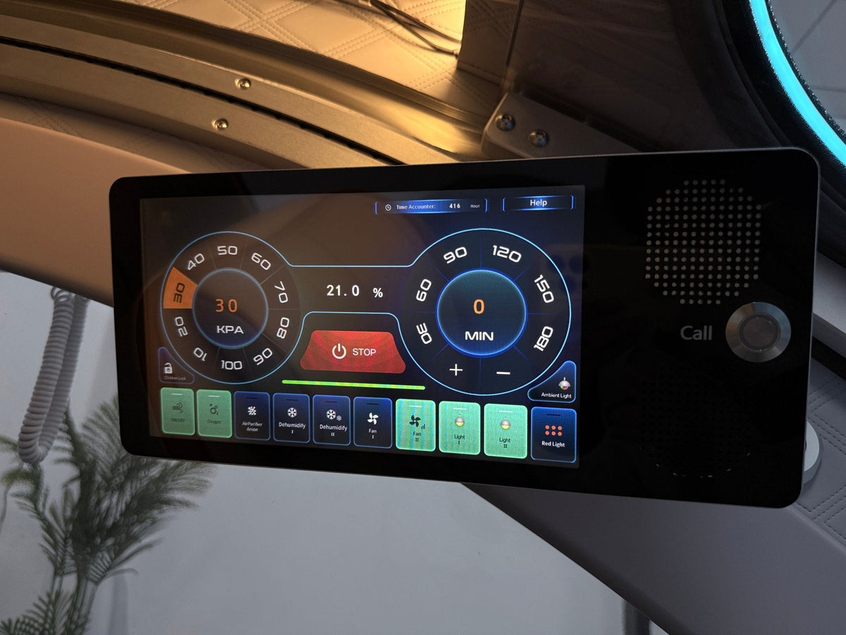 OxyRevo Space60 Pro Standard 2.0 ATA Hard Shell Sitting Hyperbaric Oxygen Chamber