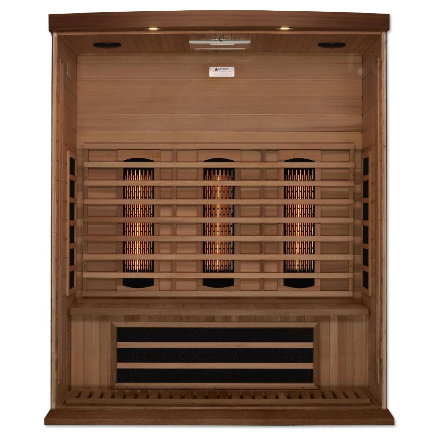 Maxxus 3-Person Full Spectrum Infrared Sauna - Canadian Red Cedar