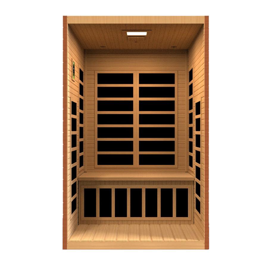 Dynamic Santiago Elite 2-Person Ultra Low EMF FAR Infrared Sauna - Canadian Hemlock