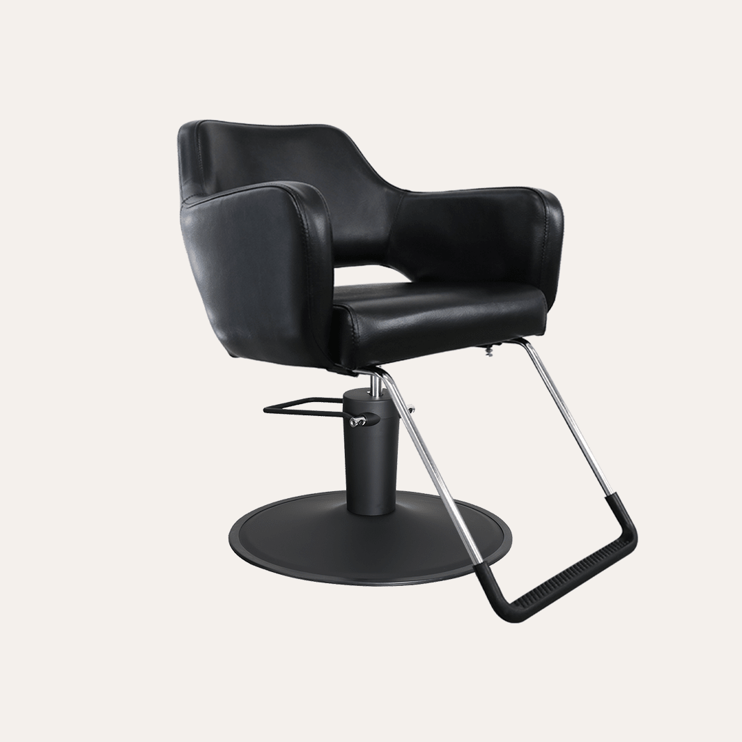Chic Salon Chair (Camel / Black)