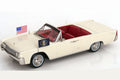 KK Scale 1963 Lincoln Continental Convertible JFK White 1:18
