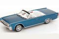 KK Scale 1963 Lincoln Continental Convertible Turquoise Blue 1:18