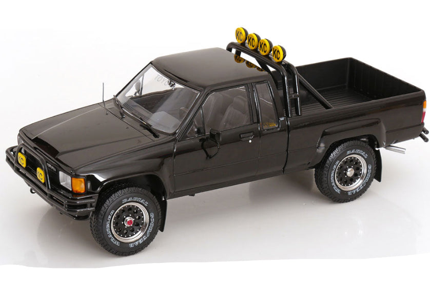 KK Scale 1985 Toyota Hilux SR5 Pickup Truck Back to the Future Glossy Black 202 1:18 (Default Title (1873))