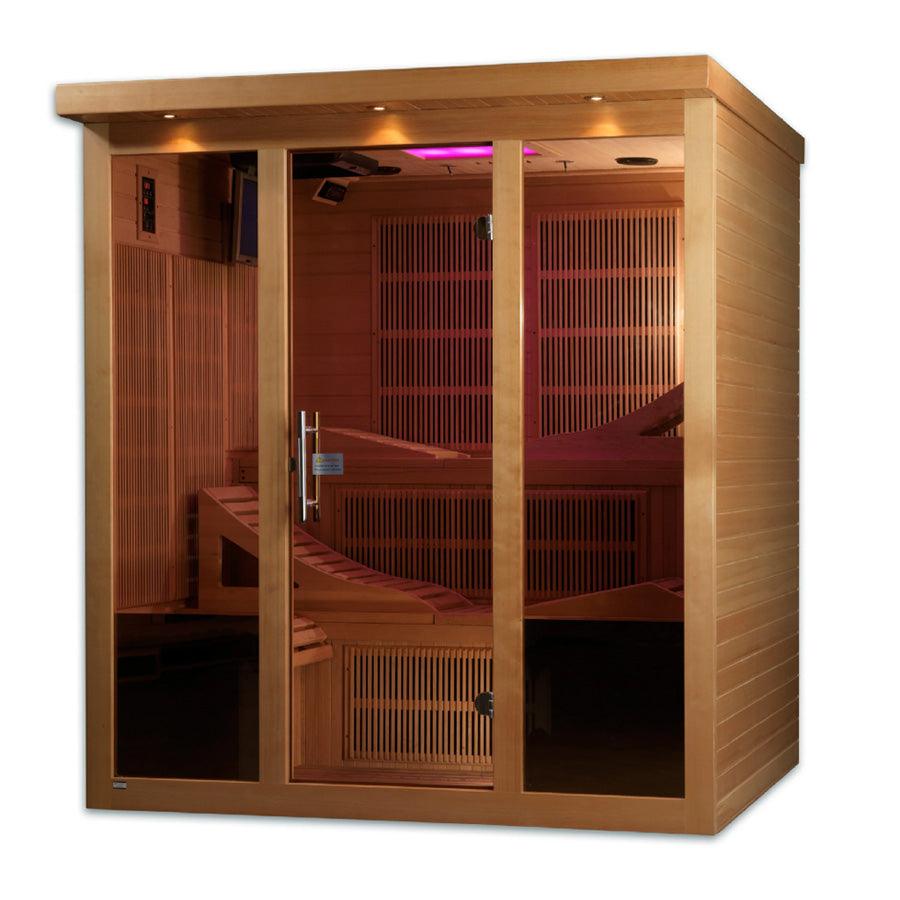 Dynamic Monaco 6-person Ultra Low EMF FAR Infrared SaunaGolden Designs Toledo 6 Person Full Spectrum Hybrid Sauna