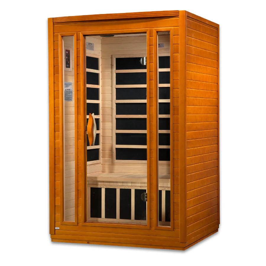 Dynamic San Marino Elite 2-Person Ultra Low EMF FAR Infrared Sauna - Canadian Hemlock