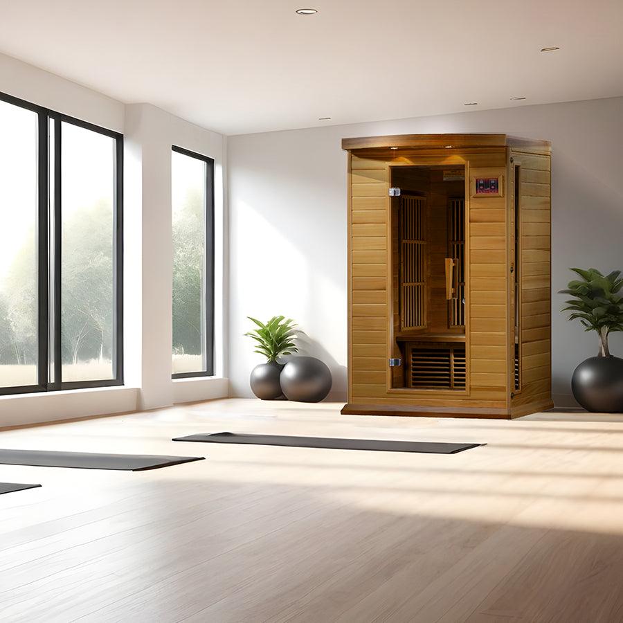 Maxxus "Cholet Edition" 2-Person Near Zero EMF FAR Infrared Sauna - Canadian Red Cedar