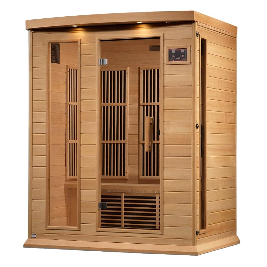 Maxxus 3 Person Low EMF FAR Infrared Sauna - Canadian Hemlock