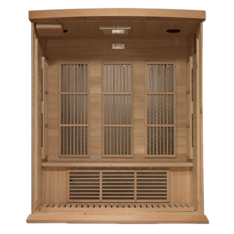 Maxxus 3 Person Low EMF FAR Infrared Sauna - Canadian Hemlock