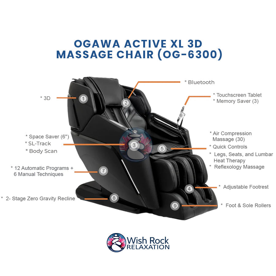 Ogawa Active XL 3D Massage Chair (OG-6300)