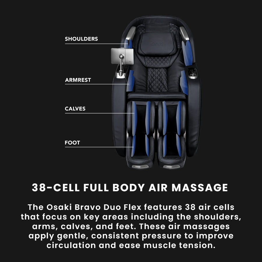 Osaki 4D + 3D Bravo Duo Flex Massage Chair