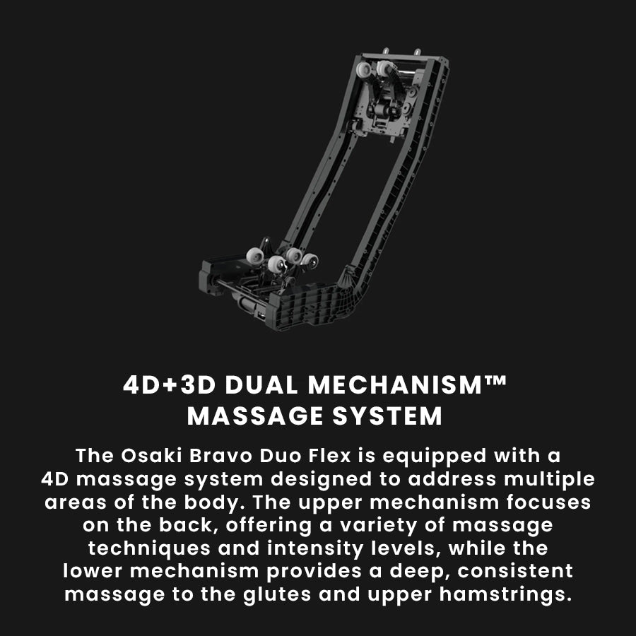 Osaki 4D + 3D Bravo Duo Flex Massage Chair