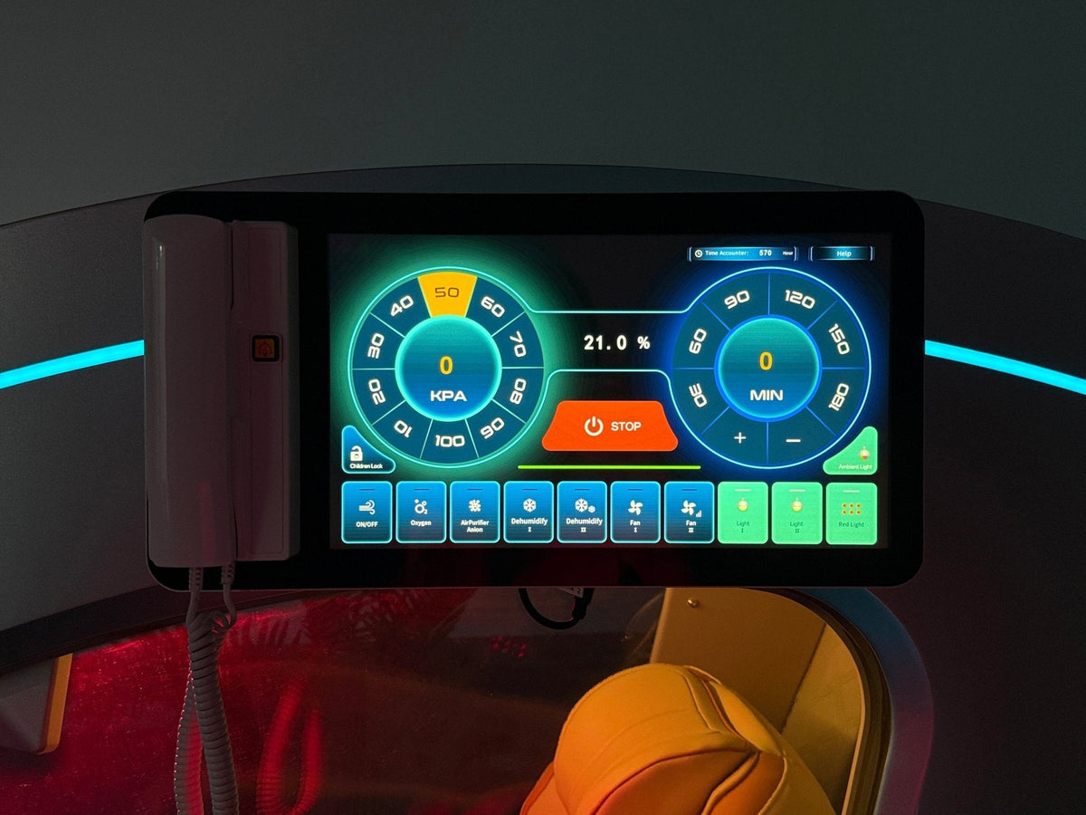 OxyRevo Space60 Pro Mini 2.0 ATA Hard Shell Sitting Hyperbaric Oxygen Chamber