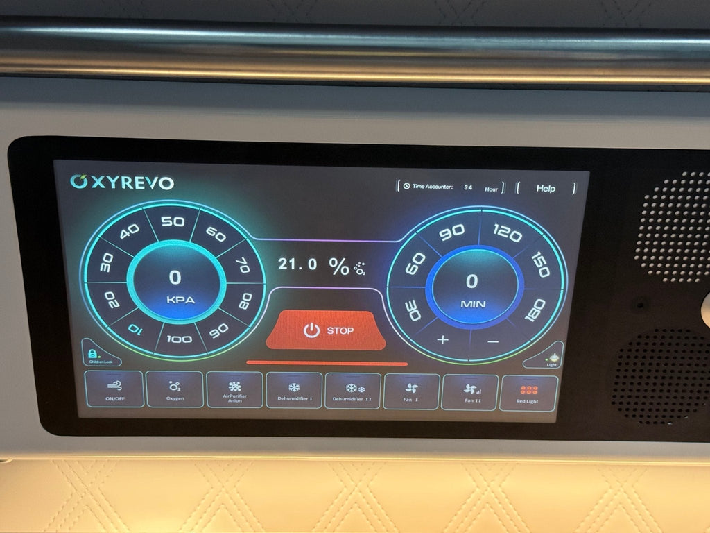 OxyRevo Quest36 Pro 2.0 ATA Hard Shell Lying Hyperbaric Oxygen Chamber