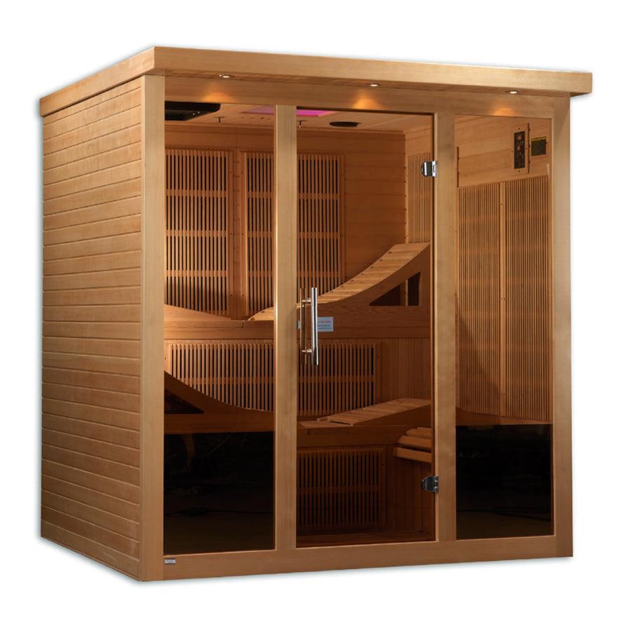 Dynamic Monaco 6-person Ultra Low EMF FAR Infrared SaunaGolden Designs Toledo 6 Person Full Spectrum Hybrid Sauna