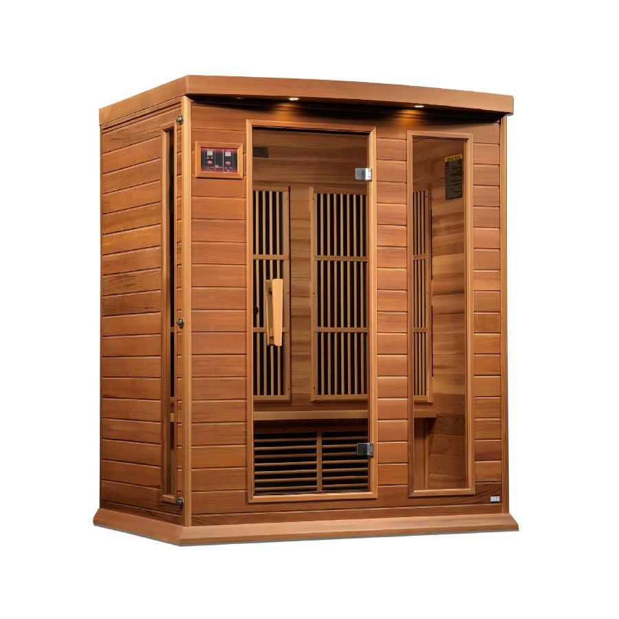 Maxxus "Montilemar Edition" 3 Person Near Zero EMF FAR Infrared Sauna - Canadian Red Cedar