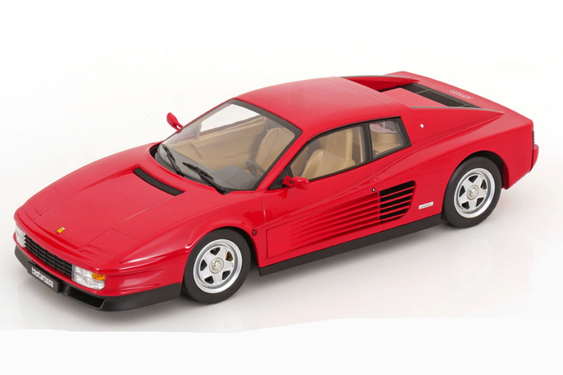 KK Scale 1986 Ferrari Testarossa European Version Red w/ Tan Interior 1:18 (Default Title (2672))