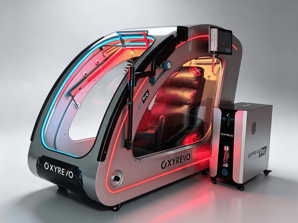 OxyRevo Space60 Pro Standard 2.0 ATA Hard Shell Sitting Hyperbaric Oxygen Chamber