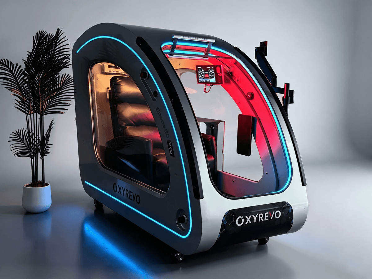 OxyRevo Space60 Pro Standard 2.0 ATA Hard Shell Sitting Hyperbaric Oxygen Chamber