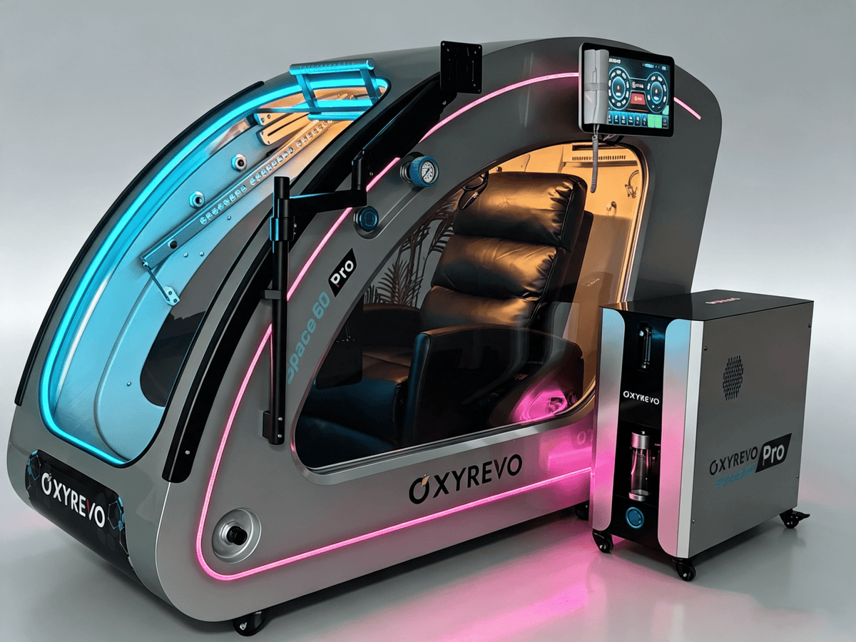 OxyRevo Space60 Pro Mini 2.0 ATA Hard Shell Sitting Hyperbaric Oxygen Chamber