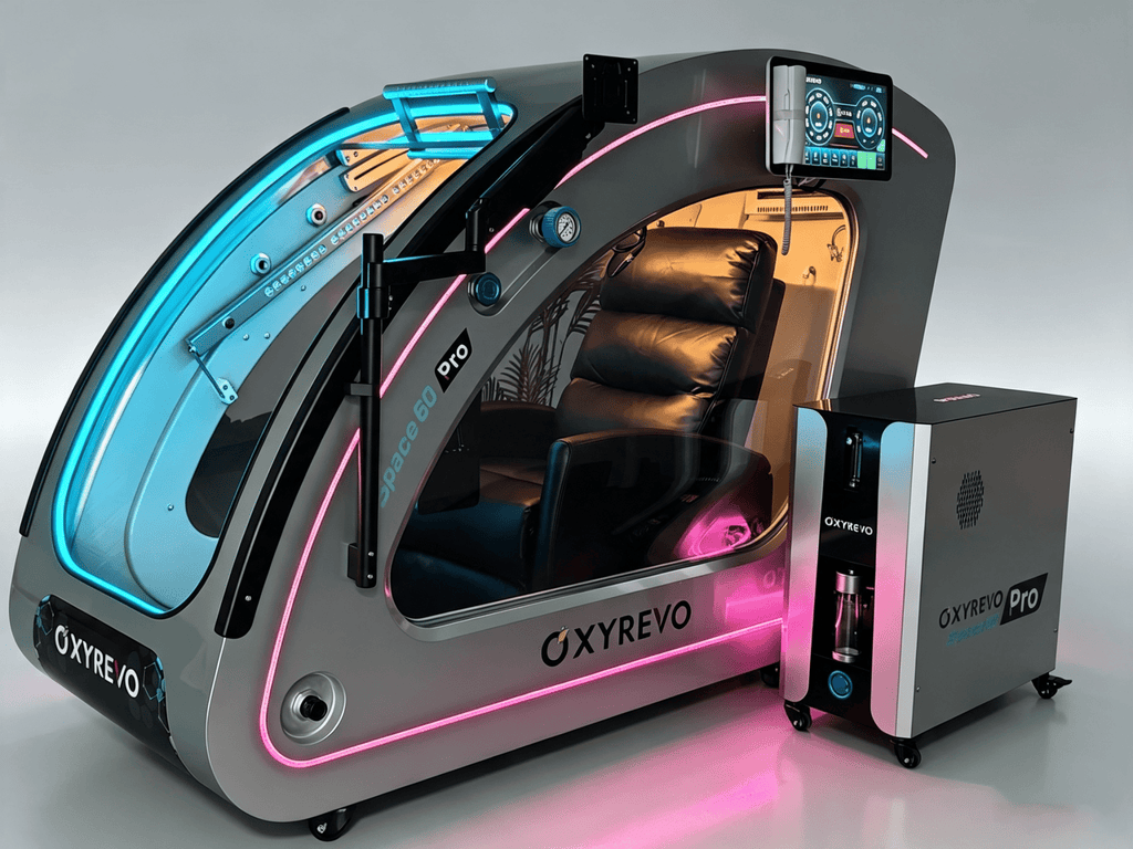OxyRevo Space60 Pro Standard 2.0 ATA Hard Shell Sitting Hyperbaric Oxygen Chamber