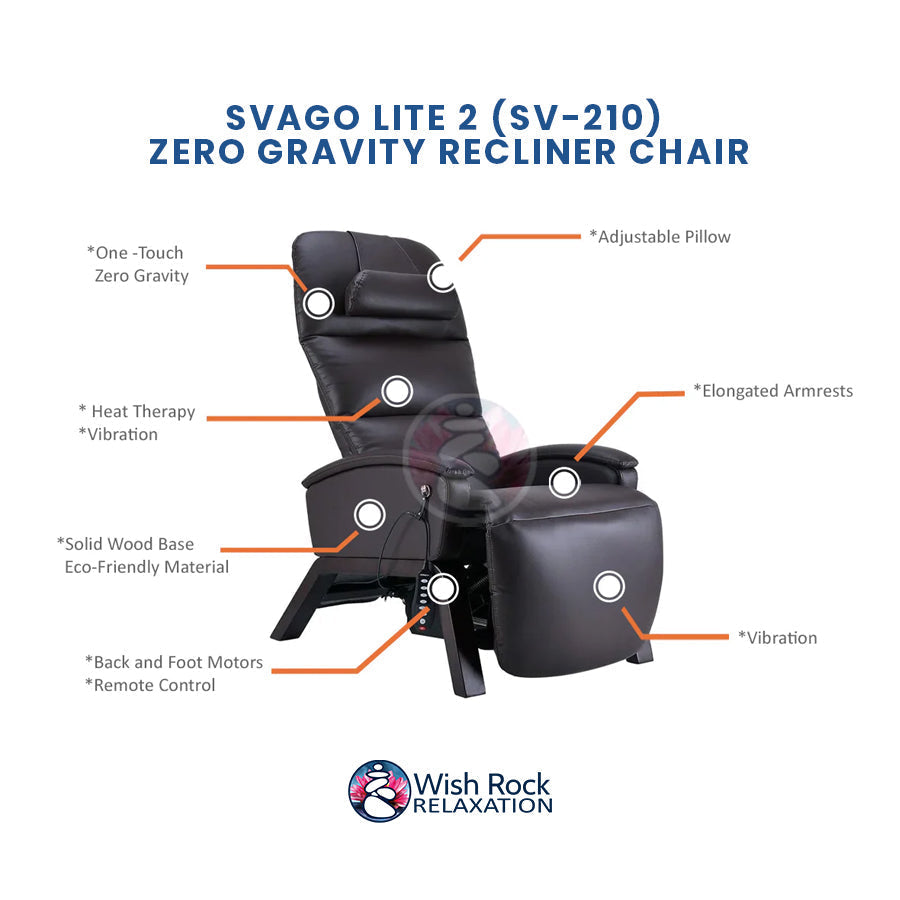 Svago Lite 2 (SV-210) Zero Gravity Recliner Chair