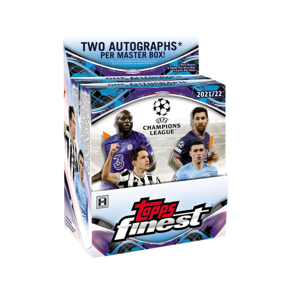 2021-22 Topps Finest UEFA Champions League Soccer Hobby Box