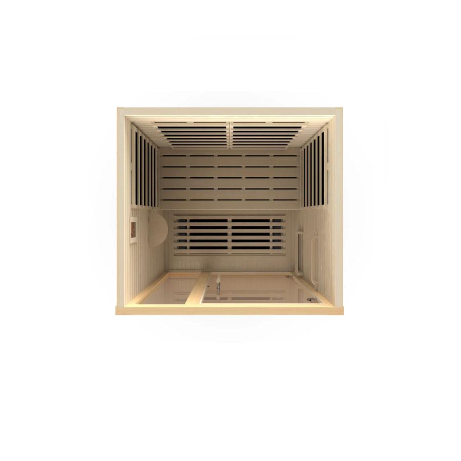 Dynamic Llumeneres 2-Person Ultra Low EMF FAR Infrared Sauna - Canadian Hemlock