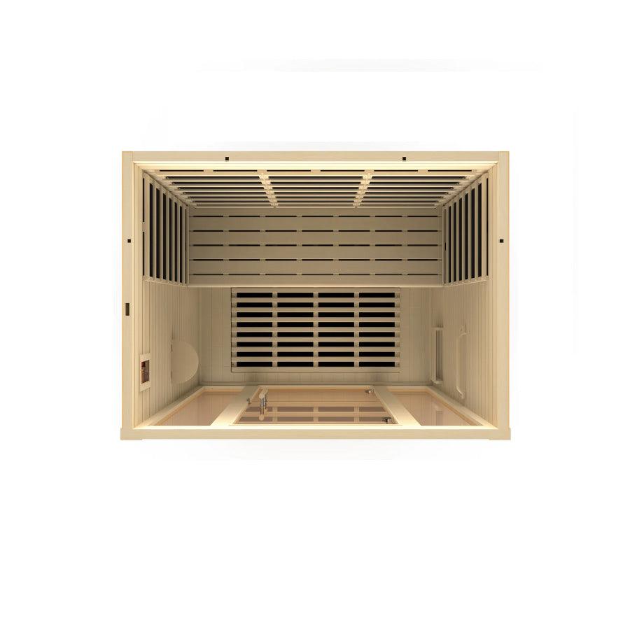Dynamic Vila 3-Person Ultra Low EMF FAR Infrared Sauna - Canadian Hemlock