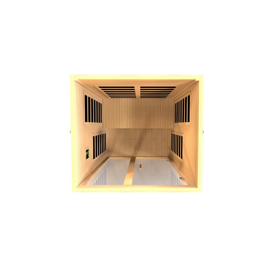 Dynamic Santiago Elite 2-Person Ultra Low EMF FAR Infrared Sauna - Canadian Hemlock