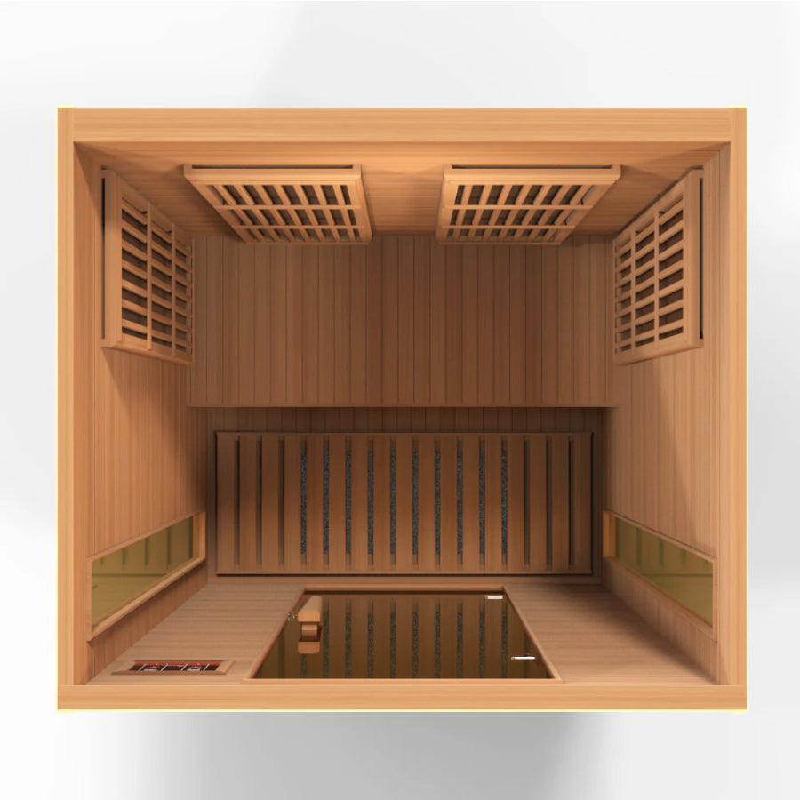 Maxxus "Cholet Edition" 2-Person Near Zero EMF FAR Infrared Sauna - Canadian Red Cedar