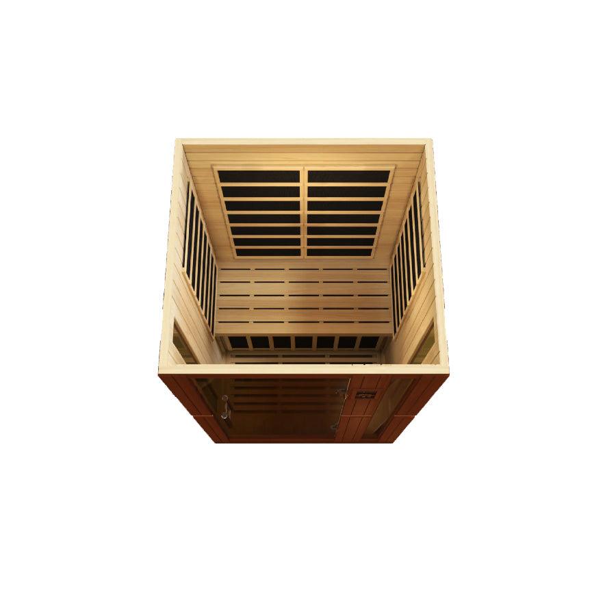 Dynamic Vittoria 2-Person Low EMF FAR Infrared Sauna - Canadian Hemlock