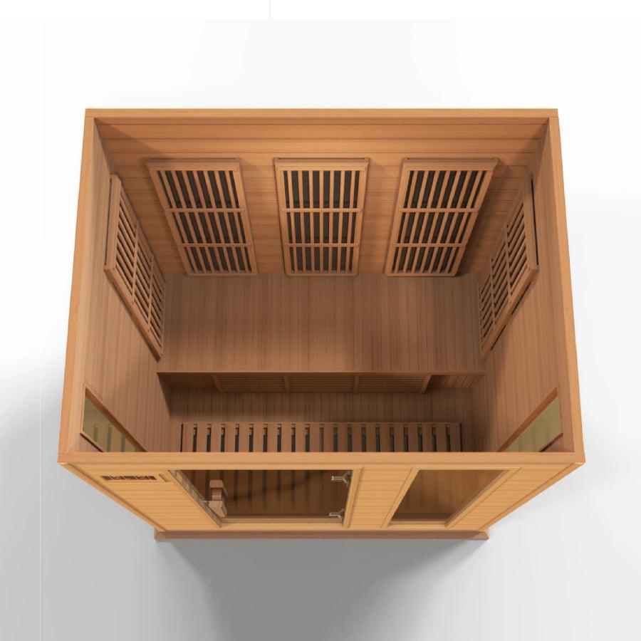 Maxxus "Montilemar Edition" 3 Person Near Zero EMF FAR Infrared Sauna - Canadian Red Cedar