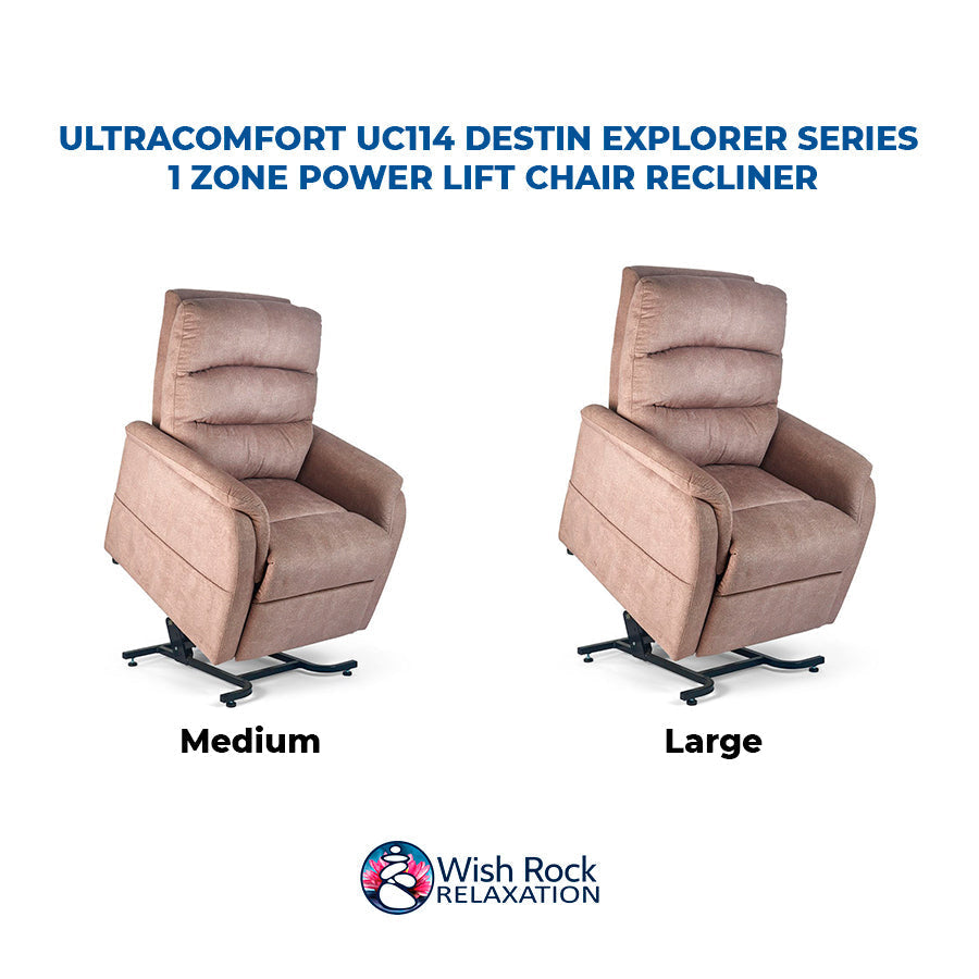UltraComfort UC114 Destin Series 3-Position 1 Zone Power Lift Chair Recliner