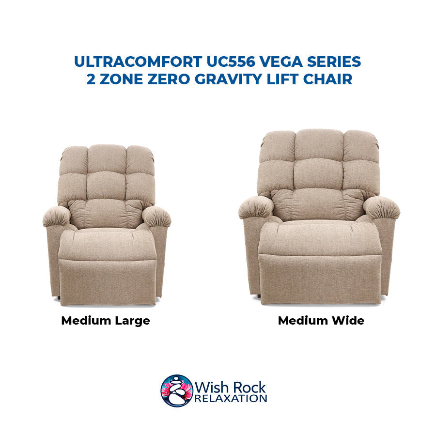UltraComfort UC556 Vega Series 2 Zone Zero Gravity Lift Chair