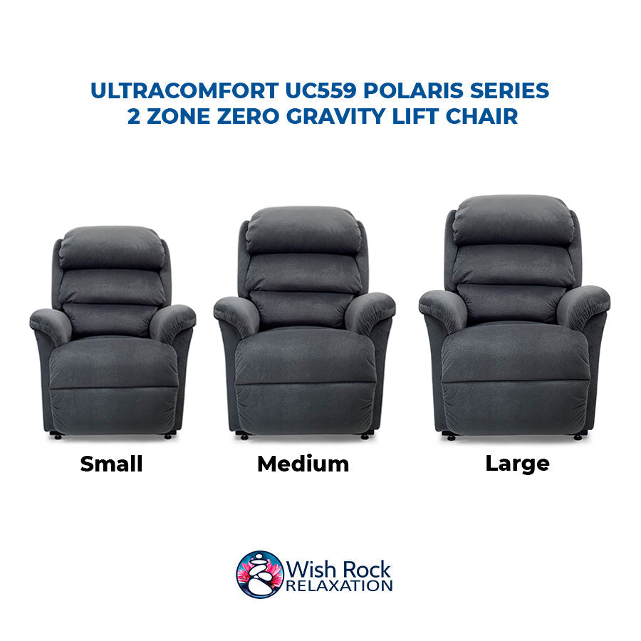 UltraComfort UC559 Polaris Series 2 Zone Zero Gravity Lift Chair