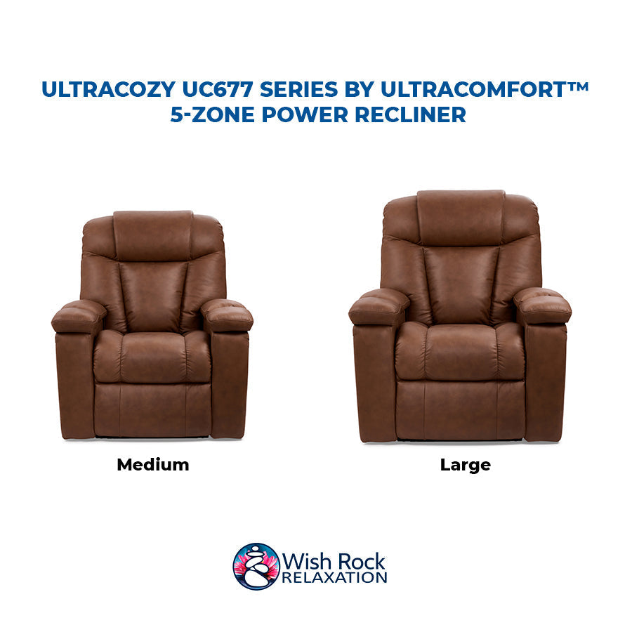 UltraCozy UC677 Series by UltraComfort™ 5-Zone Power Recliner