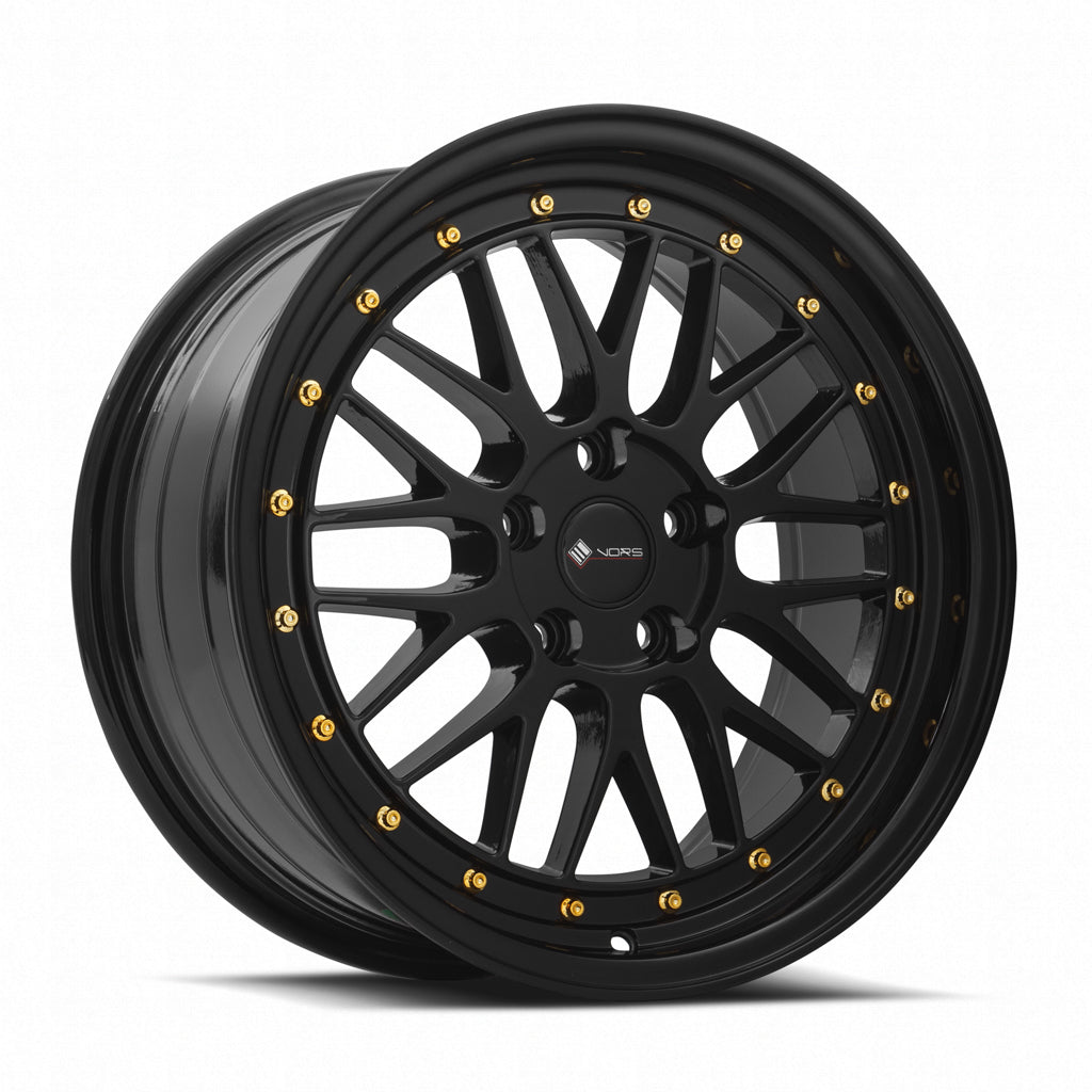 VORS VR8 17" 4x108 Gloss Black (17x8 et35 / 4x108 / cb73.1)