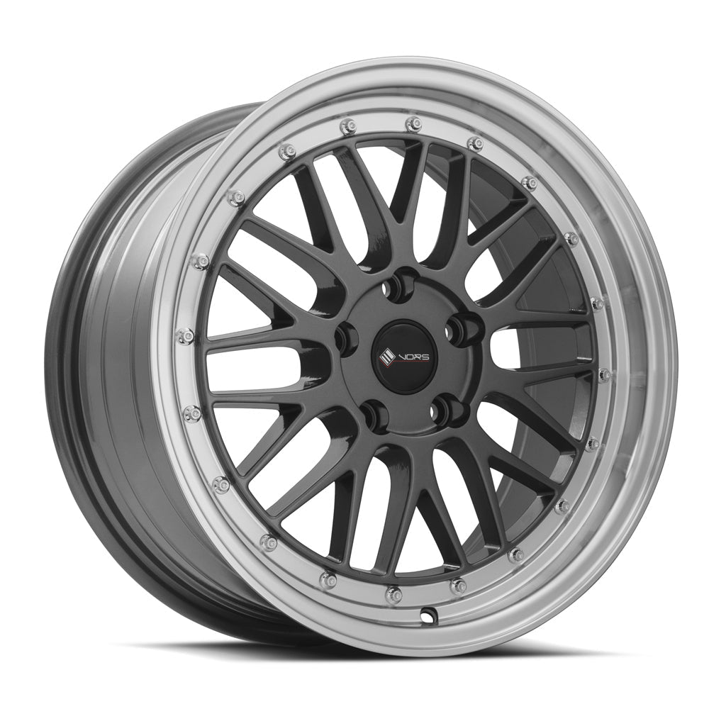 VORS VR8 17" 5x105 Hyper Black Machined Lip (17x8 et35 / 5x105 / cb73.1)