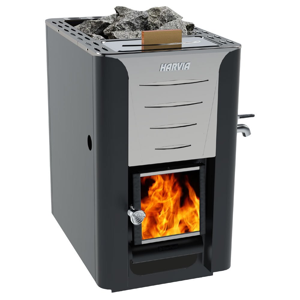 Harvia Pro 20 ES Pro Series ES, 24.1kW, Wood Sauna Stove with Water Tank