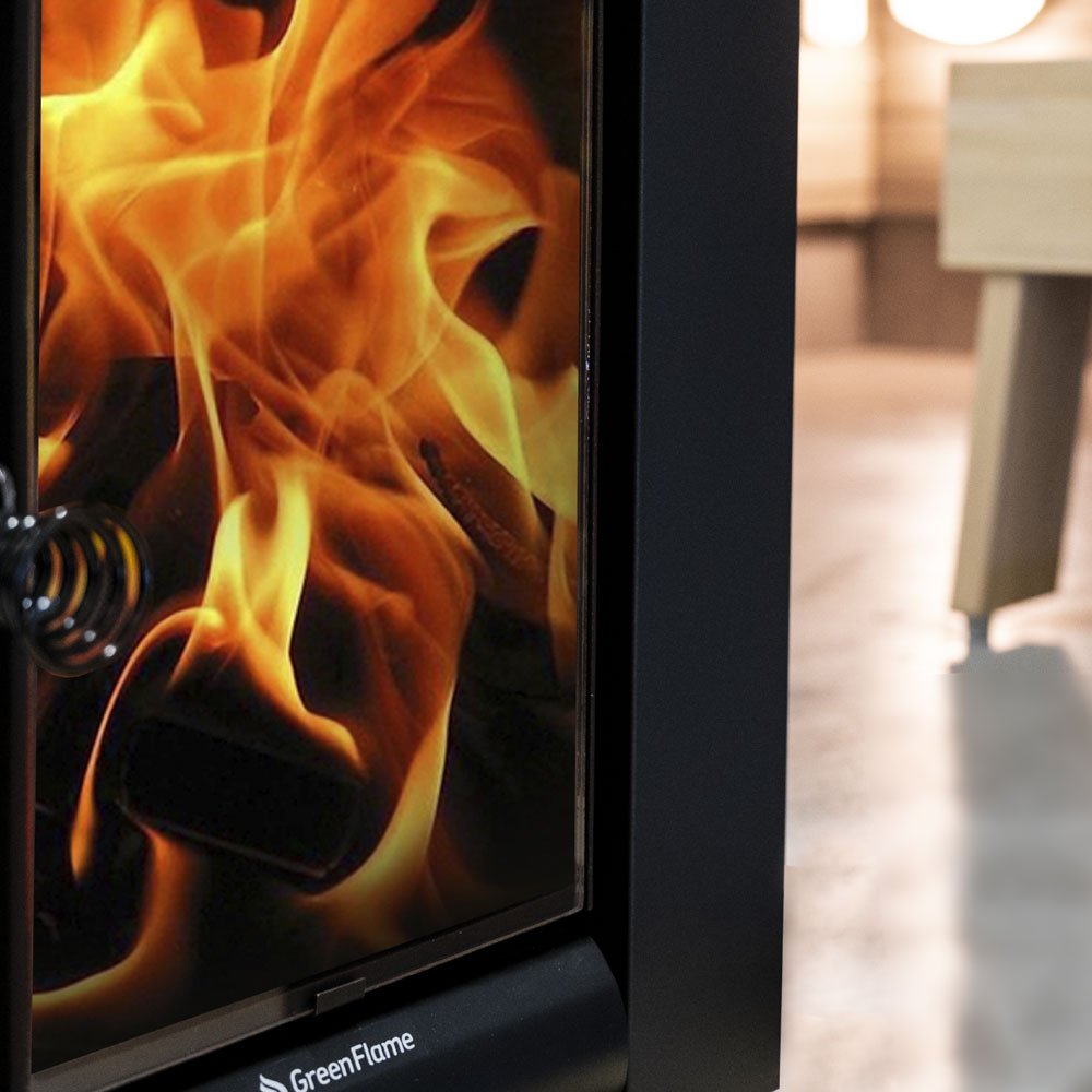 Harvia Linear 22 GreenFlame ES GreenFlame Series, 15.7kW, Water Tank, Wood Sauna Stove