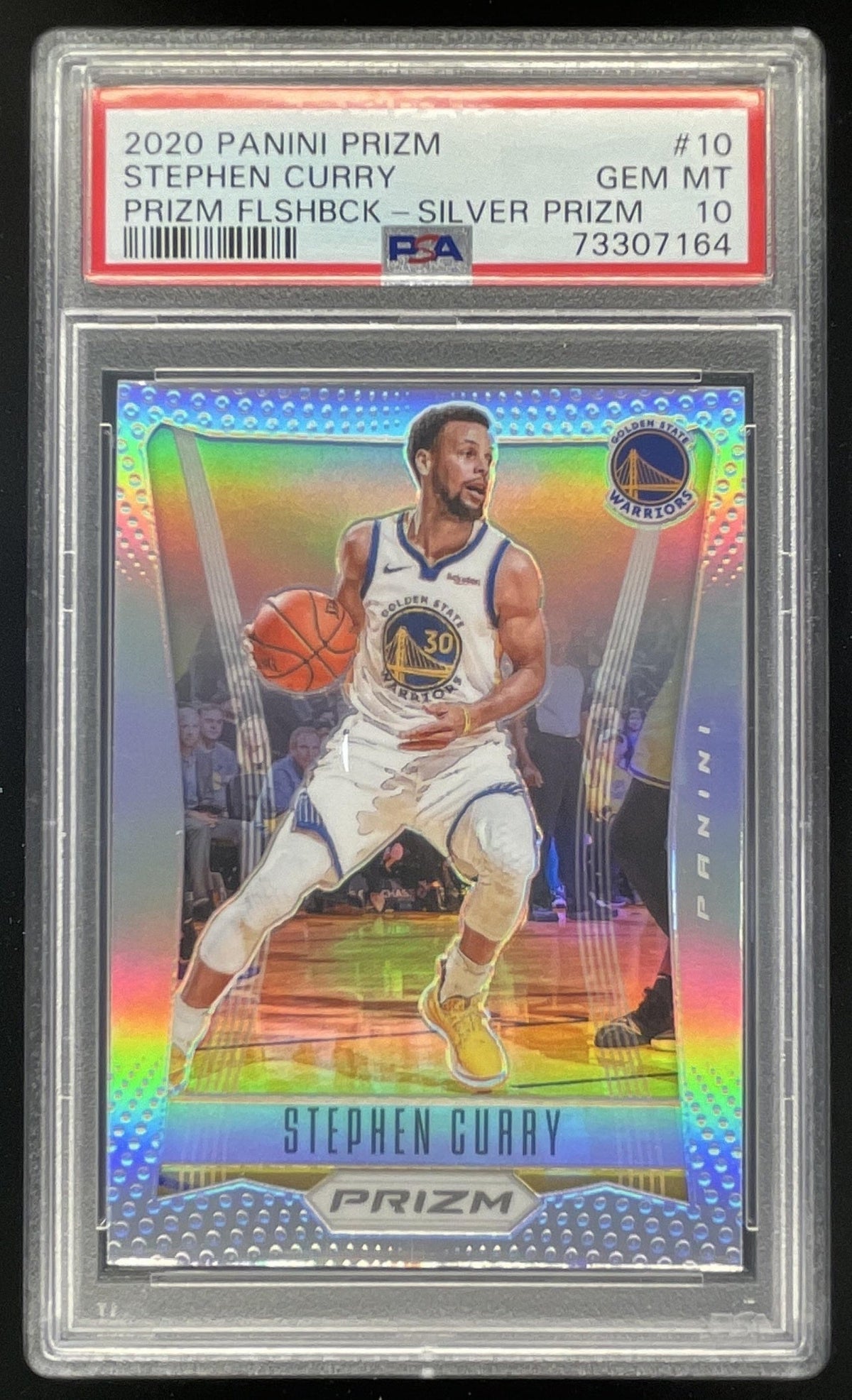 2020-21 Panini Prizm Flashback Prizms Silver #10 Stephen Curry PSA 10