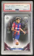 2023-24 Topps Chrome UEFA Club Competitions #64b Lamine Yamal SP VAR PSA 10