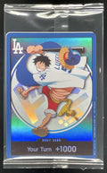 2026 One Piece LA Dodgers x One Piece Night Promo Don Card Monkey D Luffy Sealed